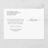 Nieuw adres modern dat we in beweging zijn aankondigingskaart (Achterkant)