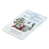 Nieuw Adres Nieuw Home Vakantie Magneet (Linkerzijde)