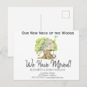 Nieuw adres, Nieuw Huis, de Boom van het Huis Aankondigingskaart (Voorkant / Achterkant)