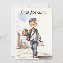 Nieuw adres Nieuwe Home Verhuisaankondiging