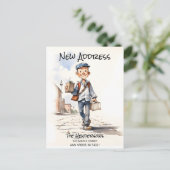 Nieuw adres Nieuwe Home Verhuisaankondiging Briefkaart (Staand voorkant)