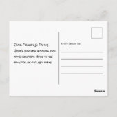 Nieuw adres Nieuwe Home Verhuisaankondiging Briefkaart (Achterkant)