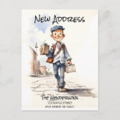 Nieuw adres Nieuwe Home Verhuisaankondiging Briefkaart (Voorkant)