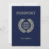 nieuw adres paspoort aankondiging (Voorkant)