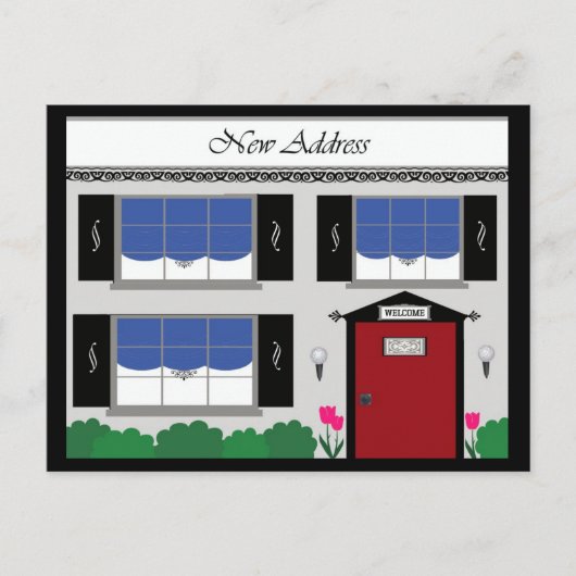 Nieuw adres Post Kaart (Voorkant)