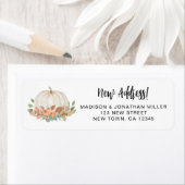 Nieuw adres Pumpkin Return Address Etiket (Insitu)