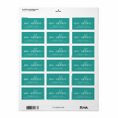 Nieuw Adres Return AddressLabel Etiket (Full Sheet)