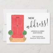 Nieuw Adres Rode Deur Verhuizen Aankondiging (Voorkant)