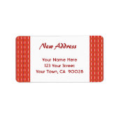 Nieuw adres rood etiket (Voorkant)