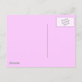 Nieuw Adres roze patroon Aankondigingskaart (Achterkant)