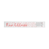 Nieuw adres Snowflake wraparound-etiket (Individueel)