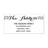 Nieuw adres terugkeer adres rubberstempel (Afrduk)