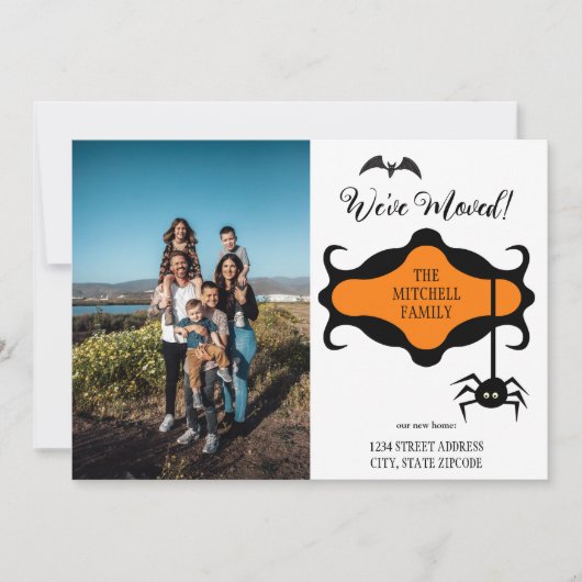 Nieuw adres toevoegen Foto-halloween dat we verpla Aankondiging (Voorkant)