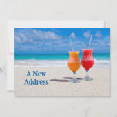 Nieuw adres Tropisch Cocktails Coastal Home Kaart (Voorkant)