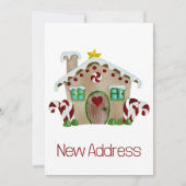 Nieuw adres uitnodiging Gingerbrood House (Voorkant)