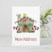 Nieuw adres uitnodiging Gingerbrood House (Staand voorkant)