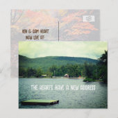 Nieuw adres Uitzicht Lake Aankondigingskaart (Voorkant / Achterkant)