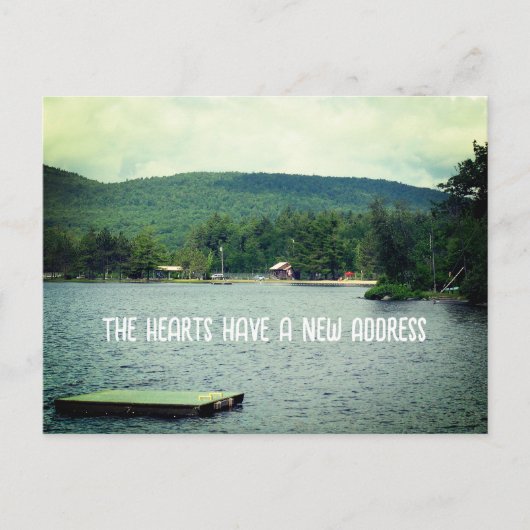 Nieuw adres Uitzicht Lake Aankondigingskaart (Voorkant)