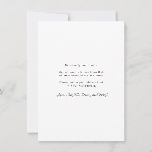 Nieuw adres update Floral Moving Aankondiging (Achterkant)