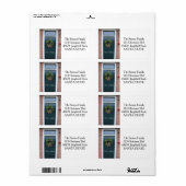 Nieuw adres Vakantiellabel Etiket (Full Sheet)