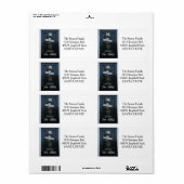Nieuw adres Vakantiellabel Etiket (Full Sheet)