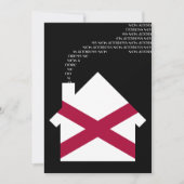 nieuw adres van alabama aankondiging (Voorkant)