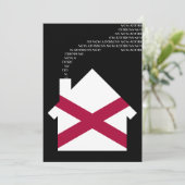 nieuw adres van alabama aankondiging (Staand voorkant)