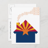 nieuw adres van arizona aankondigingskaart (Voorkant / Achterkant)