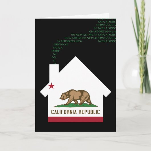 nieuw adres van californië aankondiging (Voorkant)