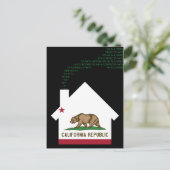 nieuw adres van californië aankondigingskaart (Staand voorkant)