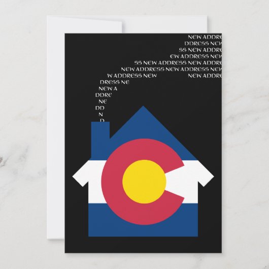 nieuw adres van de colorado aankondiging (Voorkant)