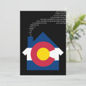 nieuw adres van de colorado aankondiging (Staand voorkant)