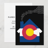 nieuw adres van de colorado aankondiging (Voorkant / Achterkant)