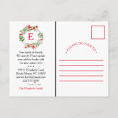 Nieuw adres van Zoete startpunt: kennisgeving verp Aankondigingskaart (Achterkant)