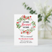 Nieuw adres van Zoete startpunt: kennisgeving verp Aankondigingskaart (Staand voorkant)