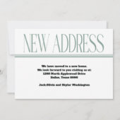 Nieuw adres Verandering van adres Home Foto Verpla Aankondiging (Achterkant)