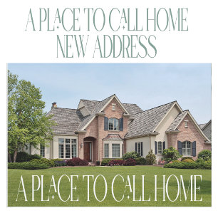 Nieuw adres Verandering van adres Home Foto Verpla Aankondiging