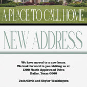 Nieuw adres Verandering van adres Home Foto Verpla Aankondiging