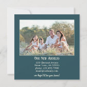 Nieuw adres verhuisbericht kaart (Achterkant)