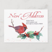 Nieuw adres verhuisd feestdagenkaart (Voorkant)