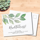 Nieuw adres verplaatsen aankondigingskaart