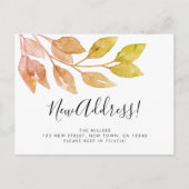 Nieuw adres verplaatsen aankondigingskaart (Voorkant)