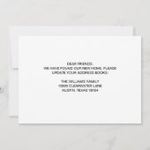 Nieuw adres Verplaatsen Vrachtwagenkoffieblauw Aankondiging (Achterkant)