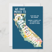 NIEUW ADRES Verplaatst naar California State Map Kaart (Voorkant)