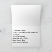 Nieuw adres Verplaatst  verpakt auto Mailing Store Kaart (Binnen)