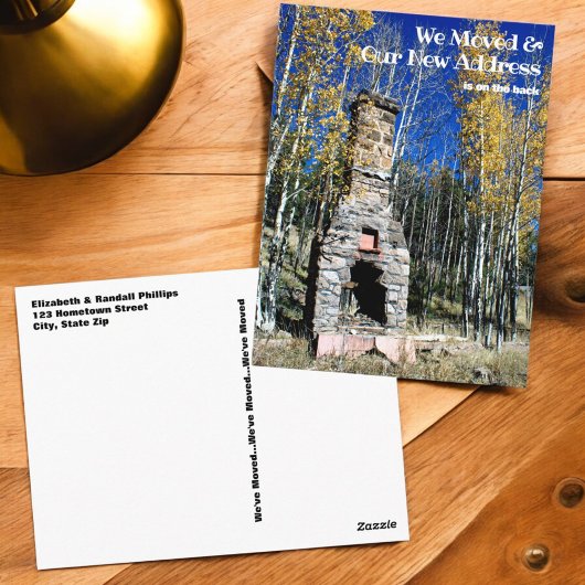 Nieuw adres voeg een Malplaatje van de Foto van de Briefkaart