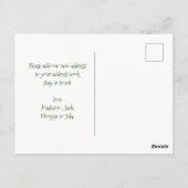 Nieuw adres voor de Feestdagen | Kerstmis met Retr Briefkaart (Achterkant)