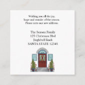 Nieuw adres voor kerstcadeaukaart informatiekaartje (Achterkant)