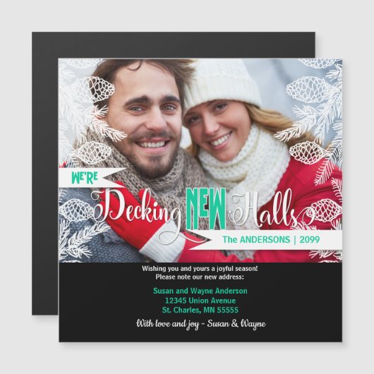 Nieuw adres voor kerstdecodering - NIEUWE zalen (Voorkant / Achterkant)