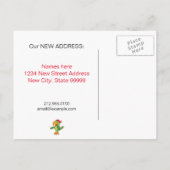 Nieuw adres Waterfront Home Aankondigingskaart (Achterkant)